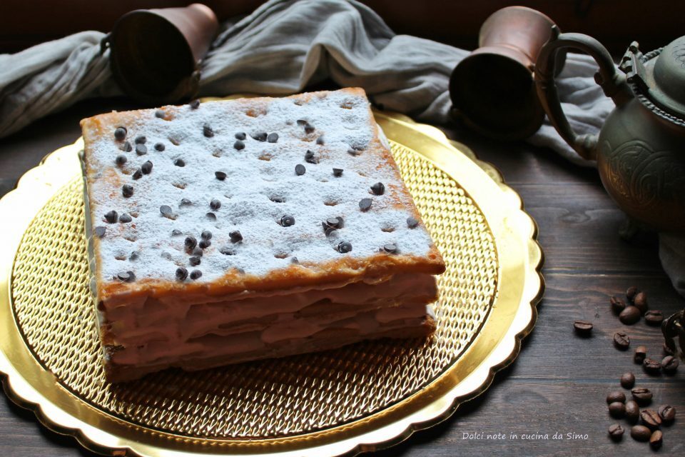 Millefoglie alla crema caffe’e cioccolato