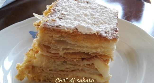 Millefoglie con crema diplomatica