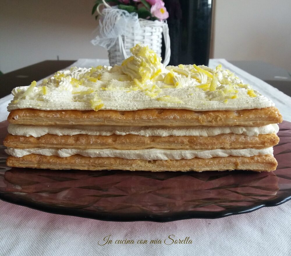 Millefoglie con mascarpone al limone – ricetta dolce senza cottura
