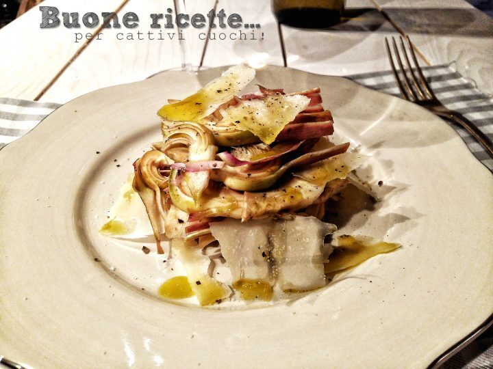 Millefoglie di carciofi e grana