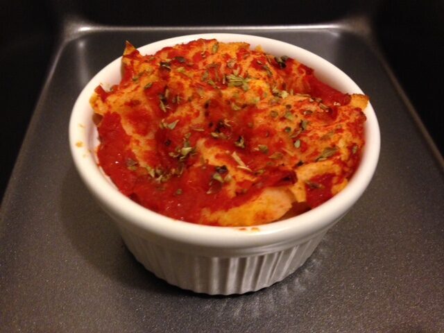 Millefoglie di pane carasau al pomodoro
