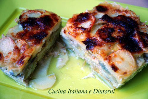 Millefoglie di patate e carciofi