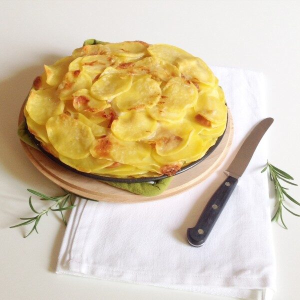 Millefoglie di patate e prosciutto