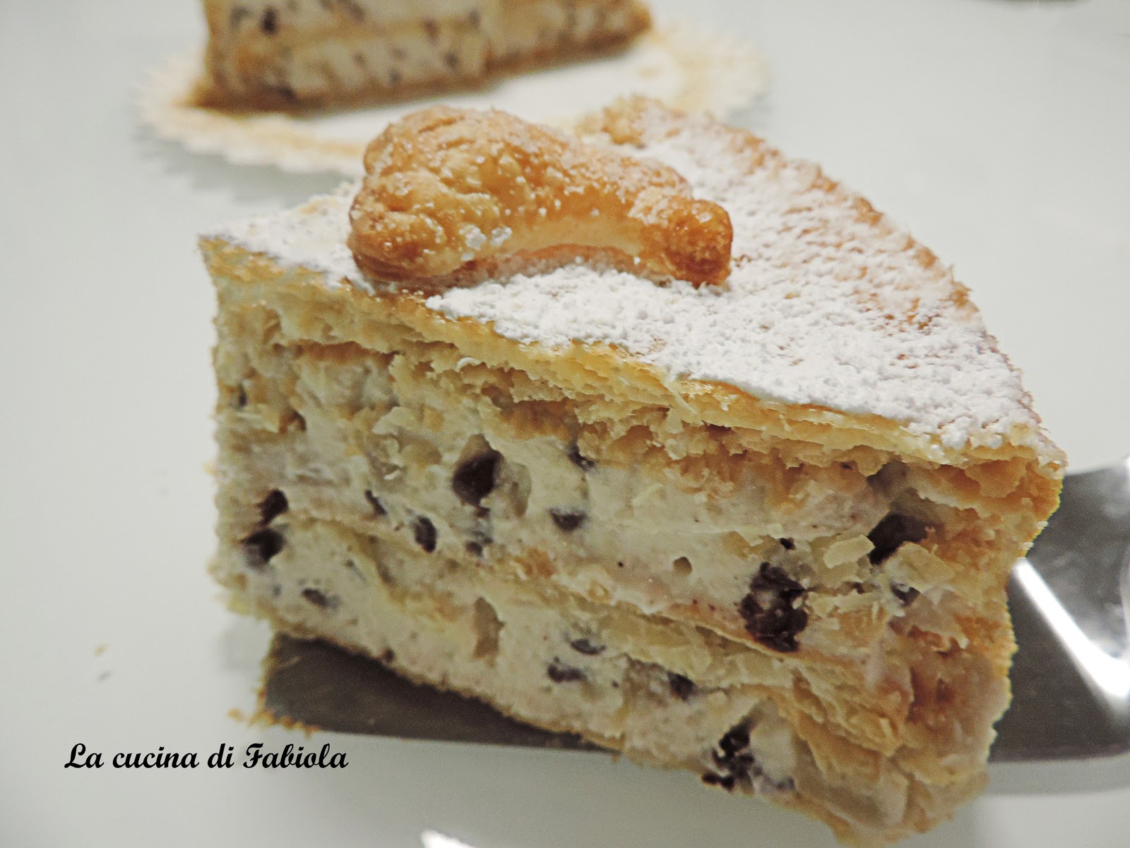 Millefoglie ricotta pere e cioccolato