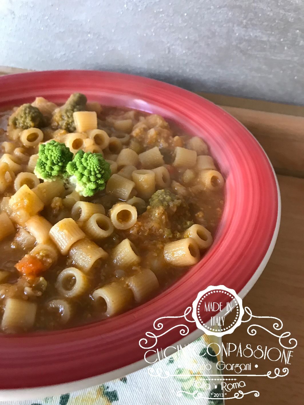 Minestra di broccoli romani
