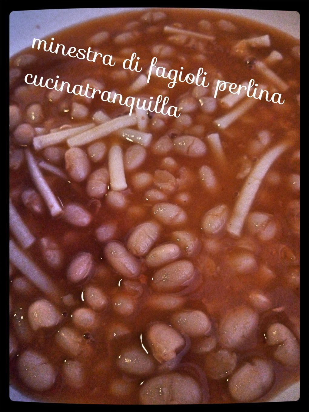 Minestra di fagioli perlina