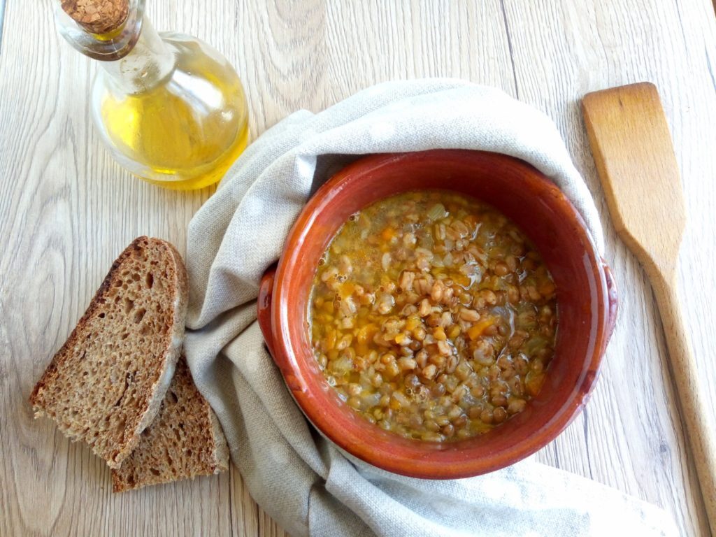 Minestra di farro e lenticchie