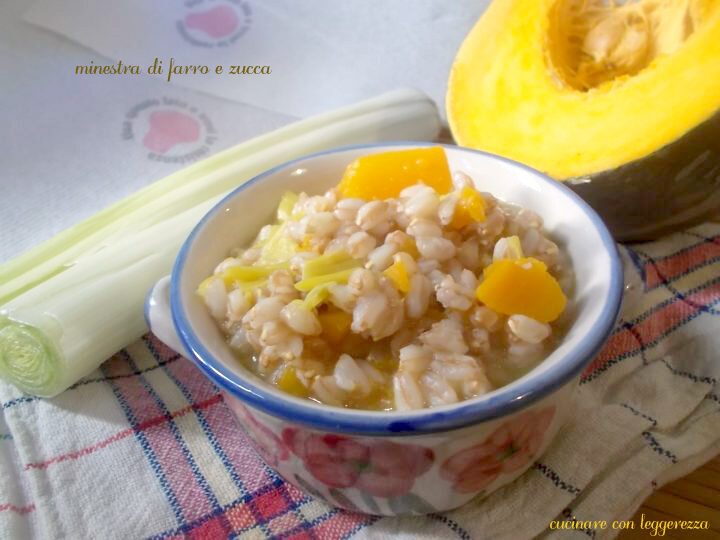 Minestra di farro e zucca