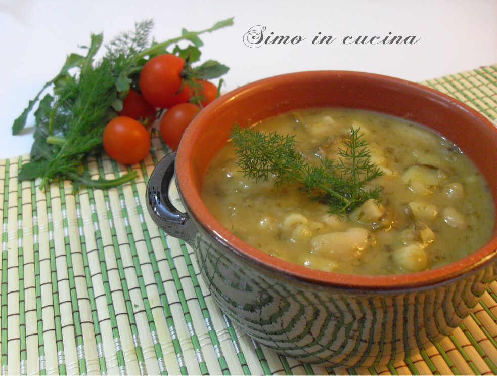 Minestra di finocchietto e cannellini