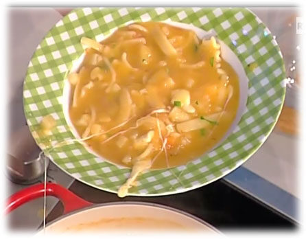 Minestra di pasta patate e provola di anna moroni