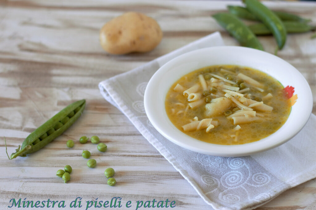 Minestra di piselli e patate