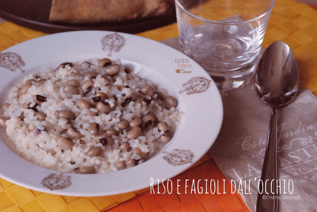 Minestra di riso e fagioli dall’occhio