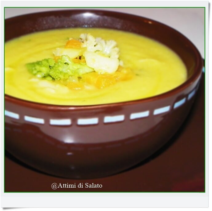 Minestra di zucca e broccolo romano