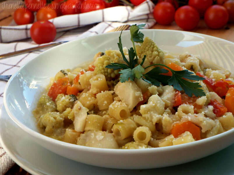 Minestra leggera con broccolo e merluzzo
