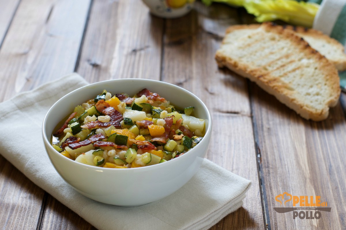 Minestrone di orzo e verdure