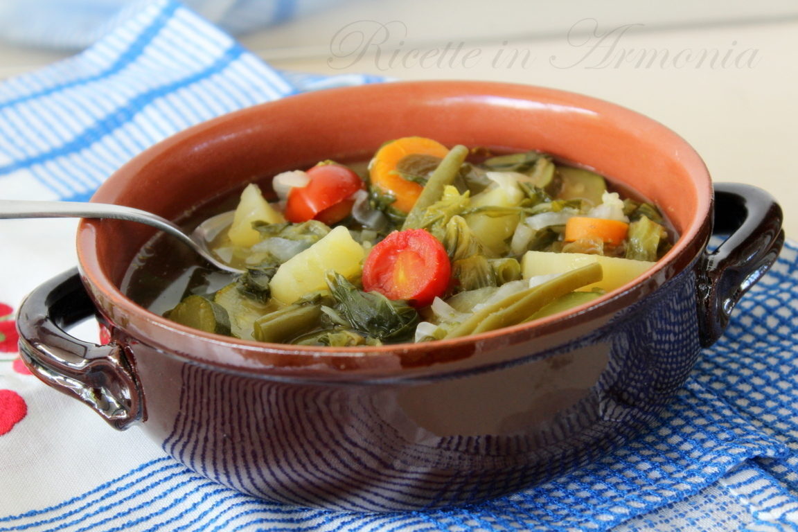 Minestrone o vellutata light di verdure fresche!