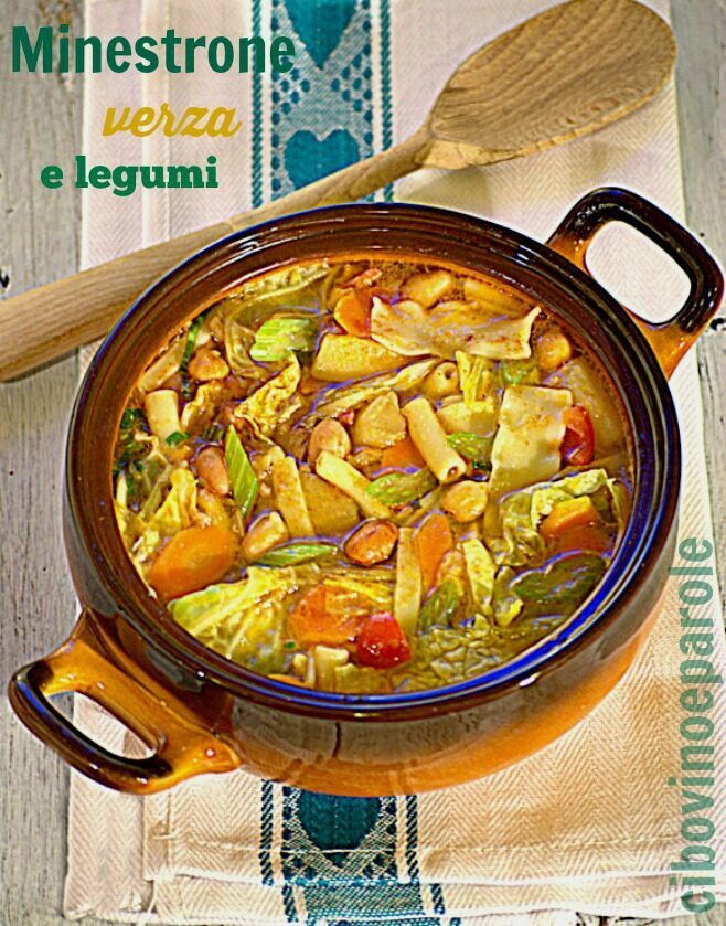 Minestrone verza e legumi