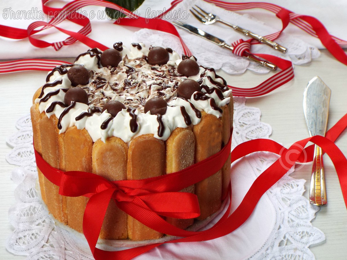 Mini charlotte al mascarpone e cioccolato