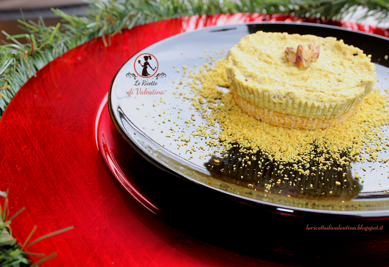Mini cheese cake salate al Pistacchio, senza cottura, idea per le Feste ma non solo