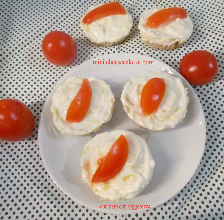 Mini cheesecake ai porri