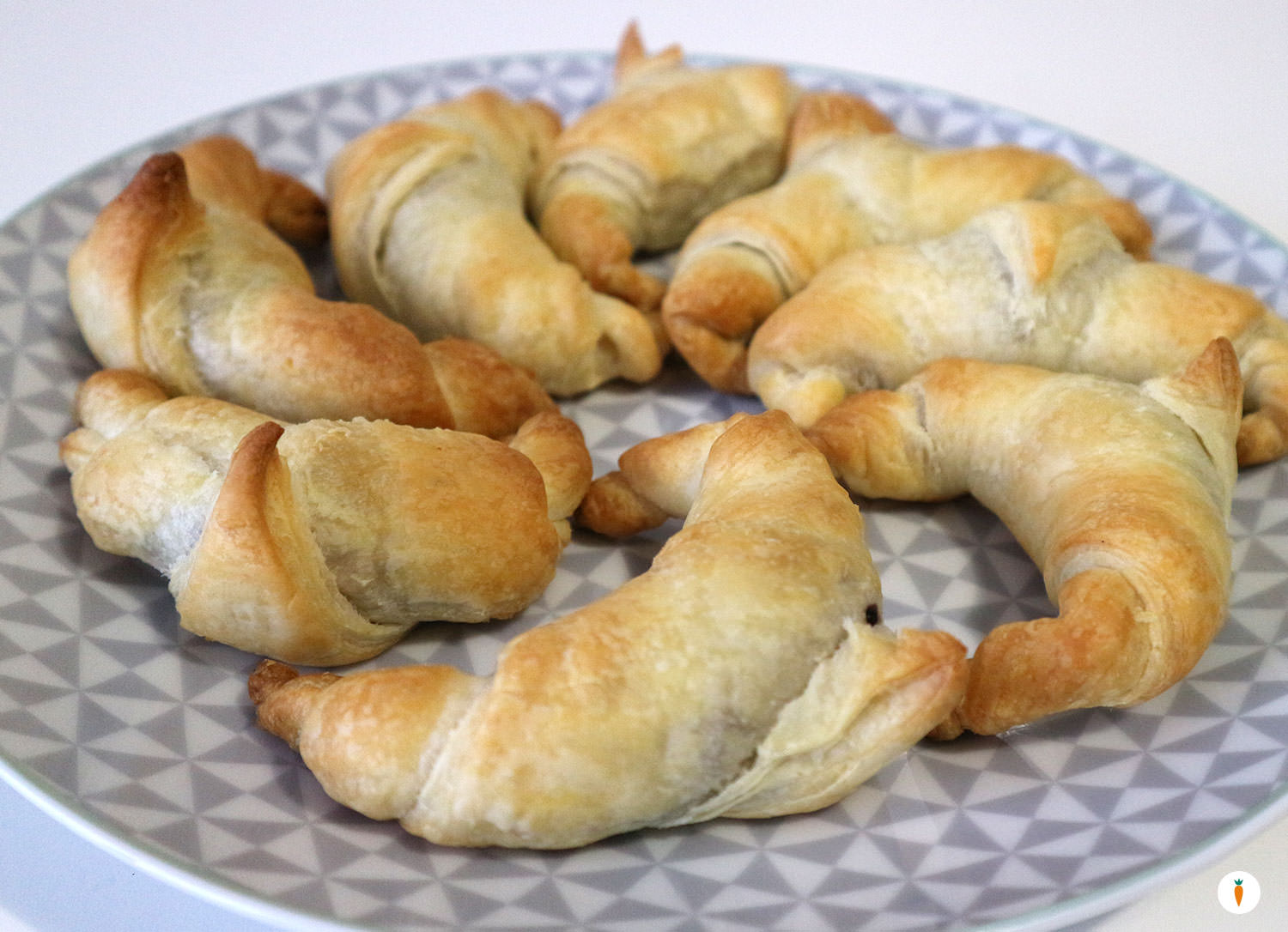 Mini cornetti al cioccolato velocissimi