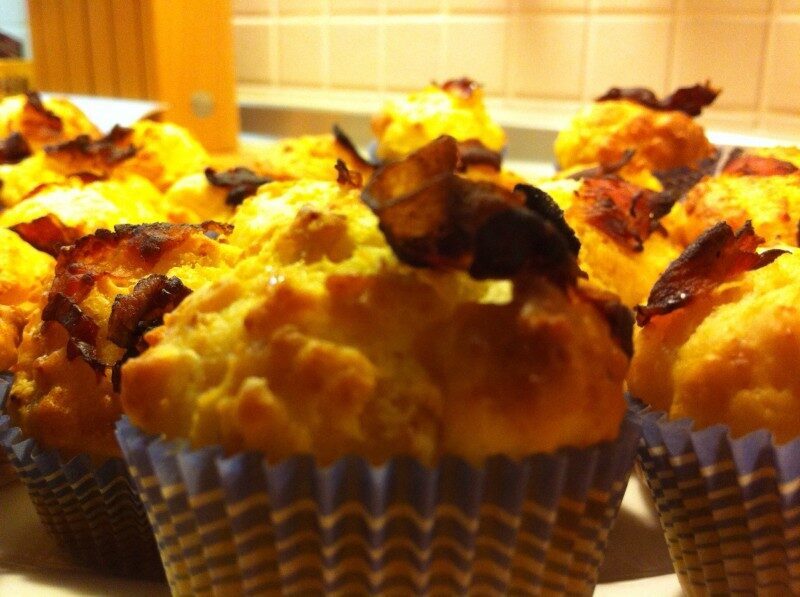 Mini cupcakes al parmigiano e pancetta