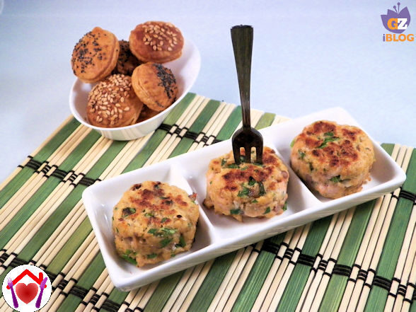 Mini hamburger di salmone