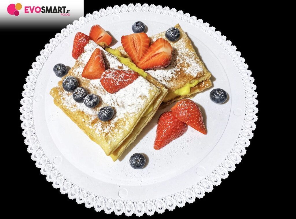 Mini millefoglie con crema pasticcera