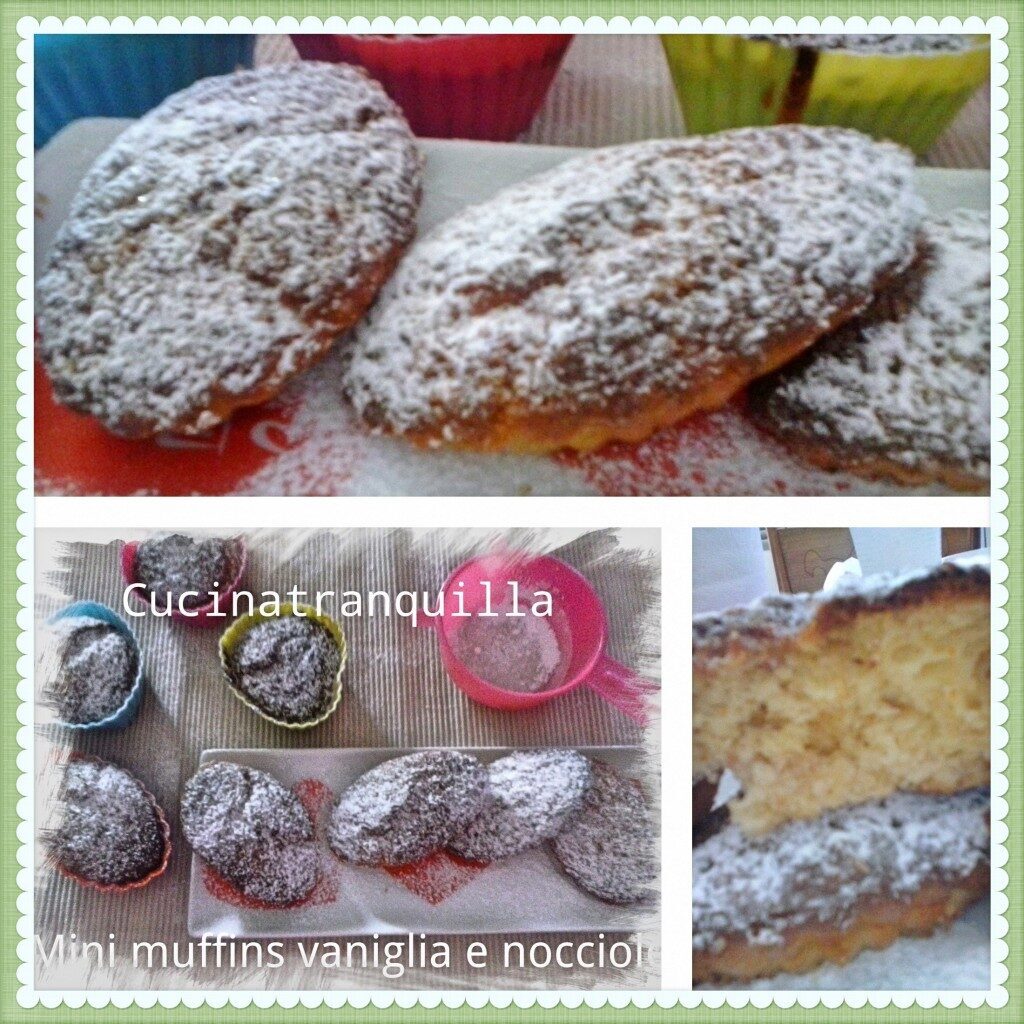 Mini muffins vaniglia e nocciole