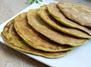 Mini pancakes di piselli