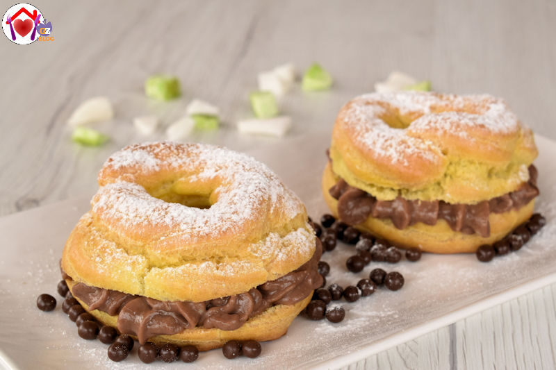 Mini paris-brest al cioccolato