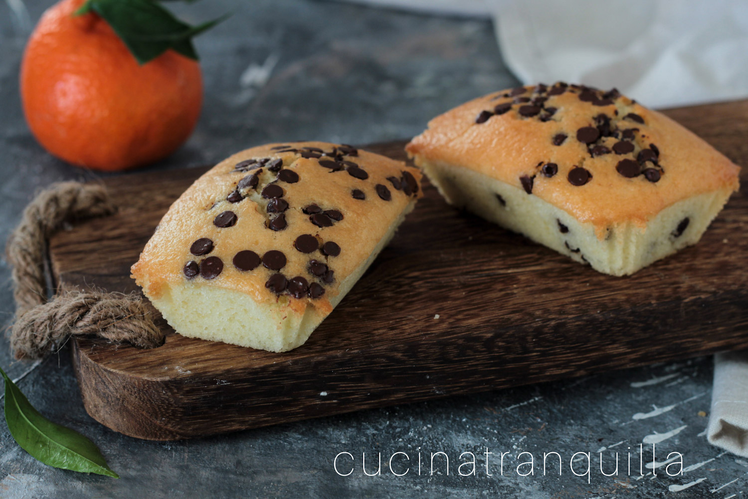 Mini plumcake all’acqua con clementine