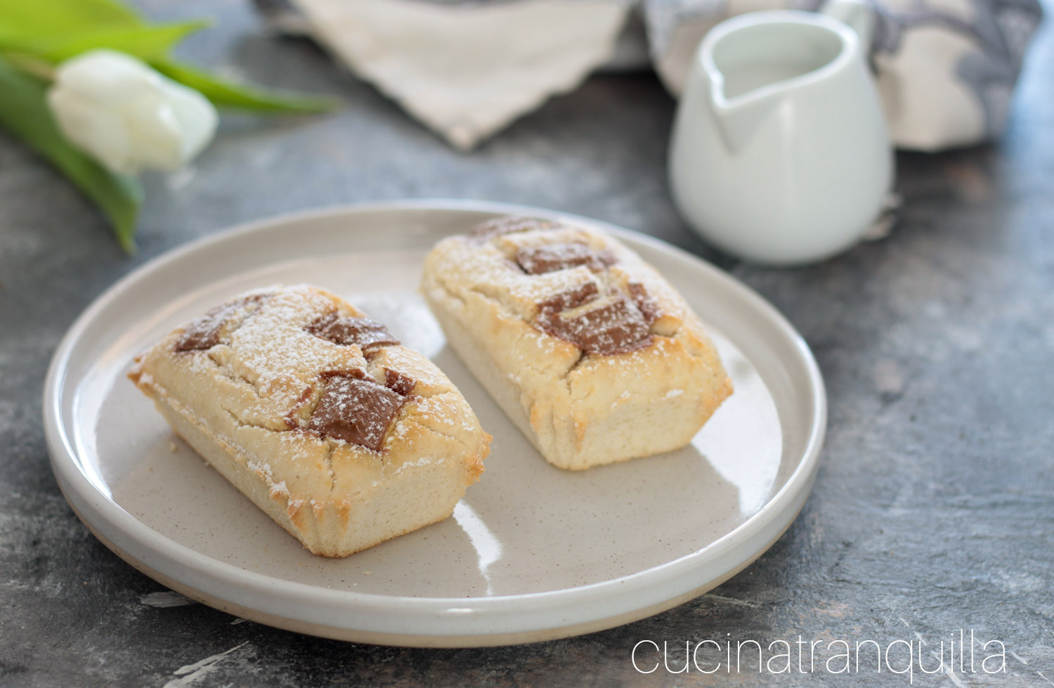 Mini plumcake con latte di cocco