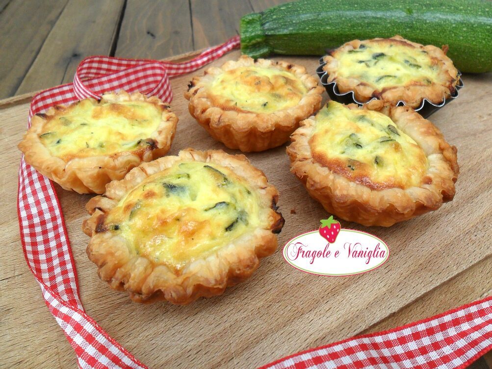 Mini quiche alle zucchine