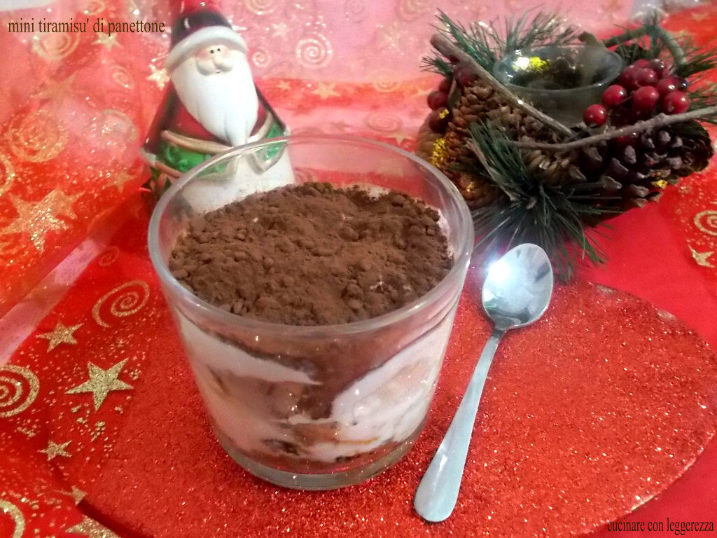 Mini tiramisù di panettone