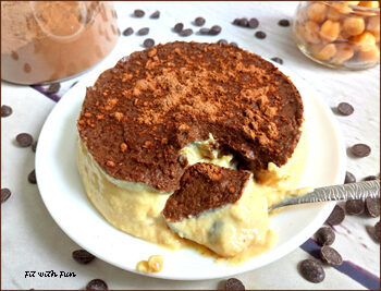 Mini torta cookie dough ceci arachidi e carrube