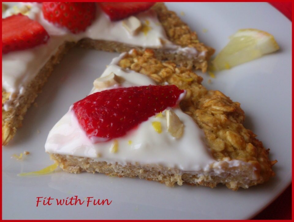Mini torta di avena con crema al limone
