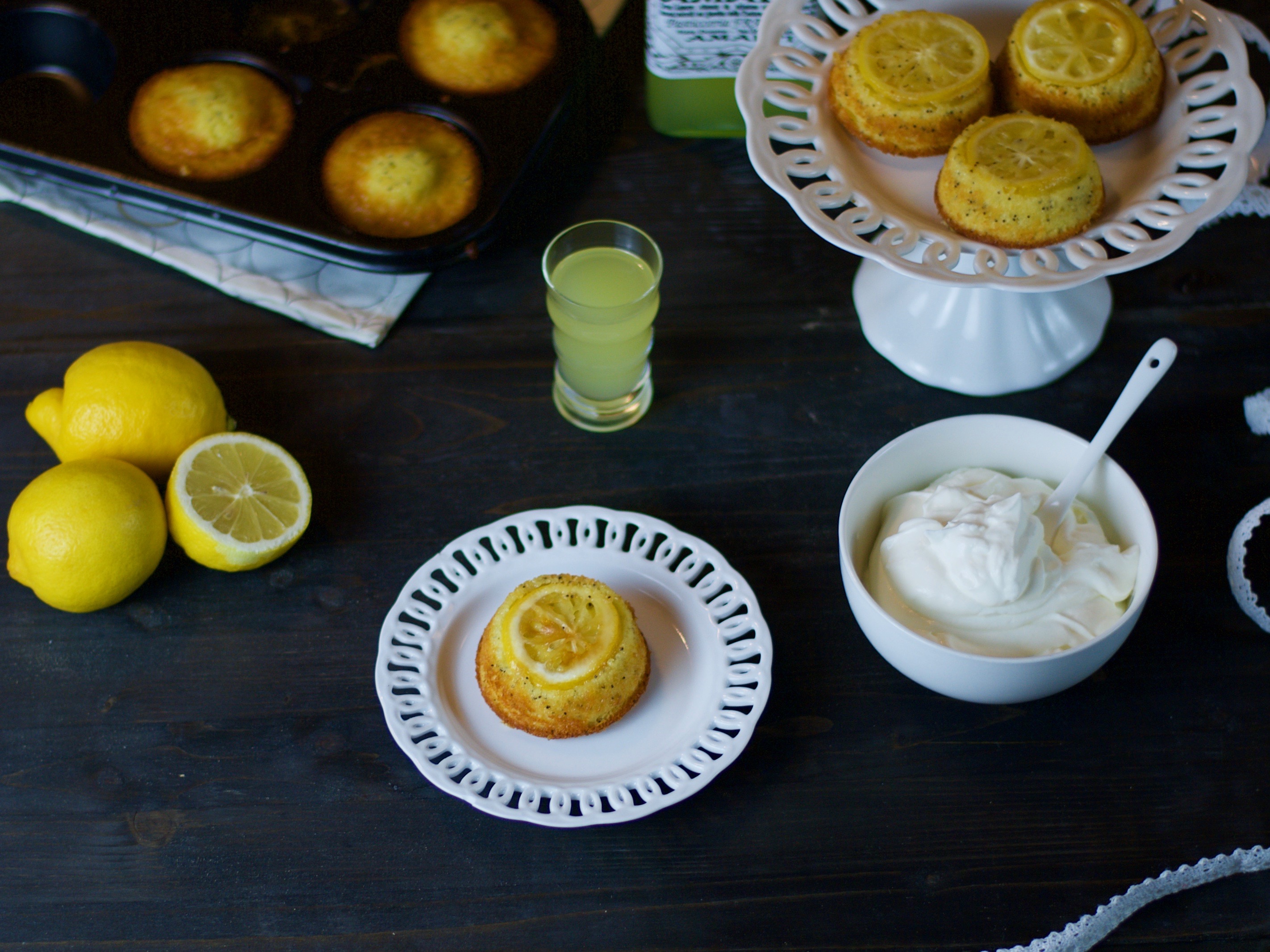 Mini upside down cake al limone