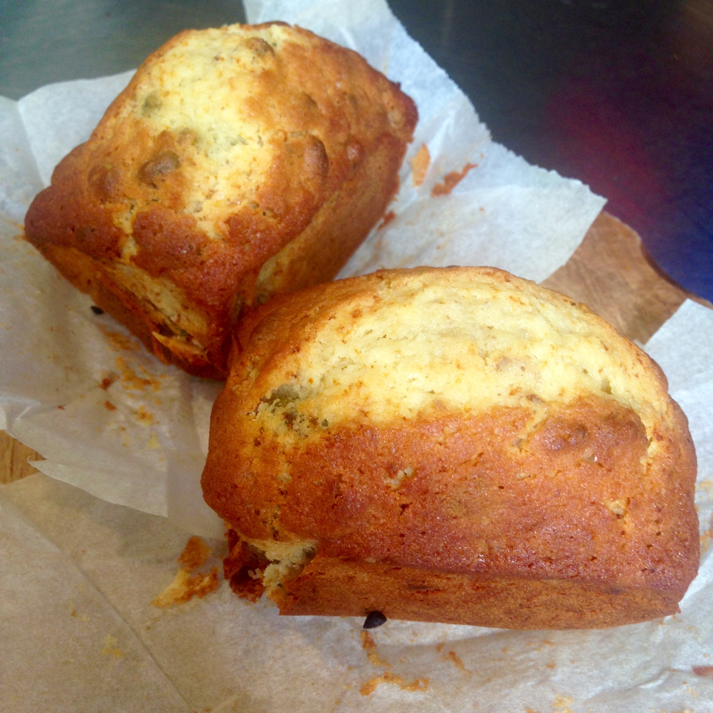 Miniplumcake noci e pistacchi