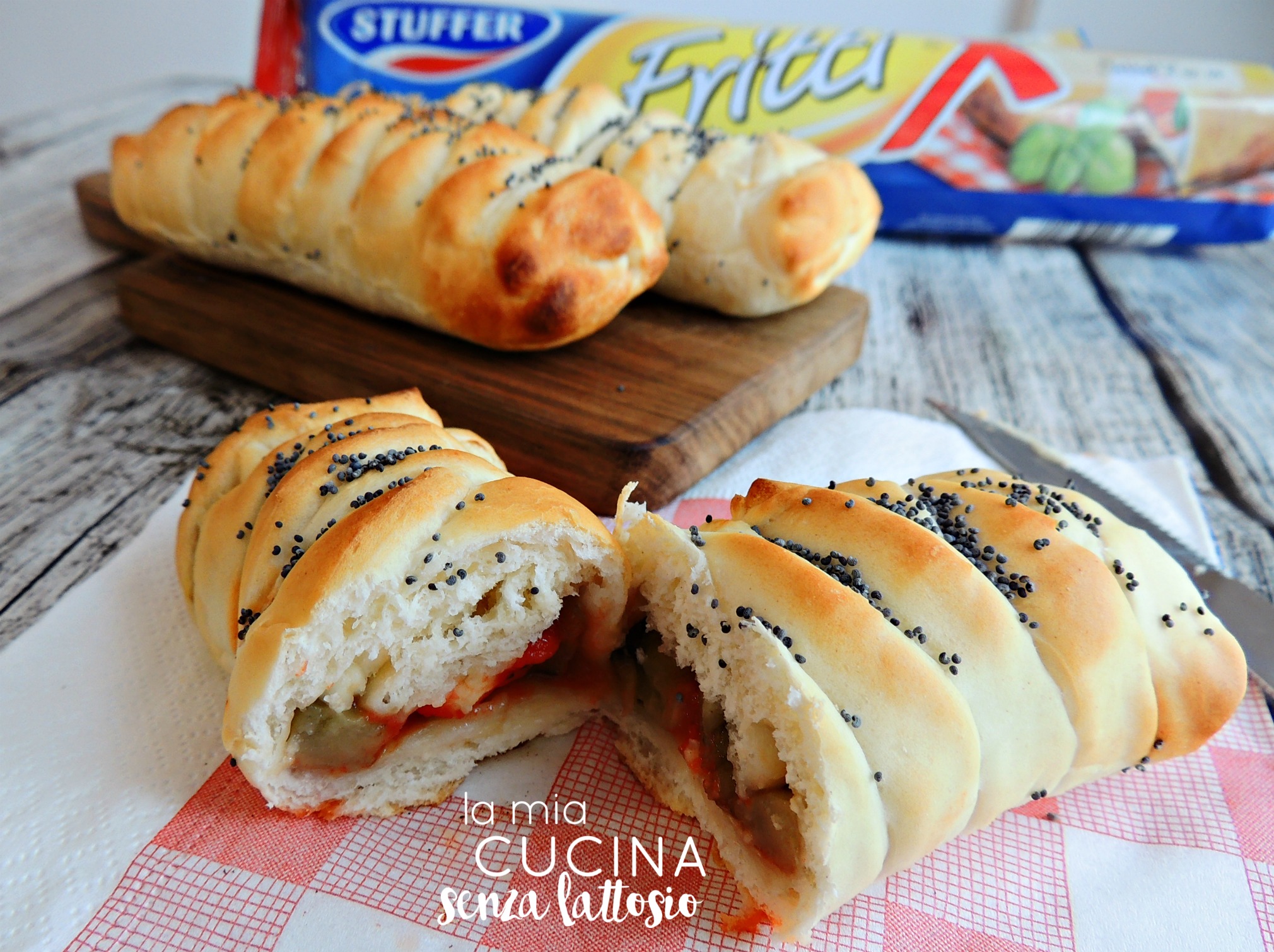 Ministrudel di pizza senza lattosio