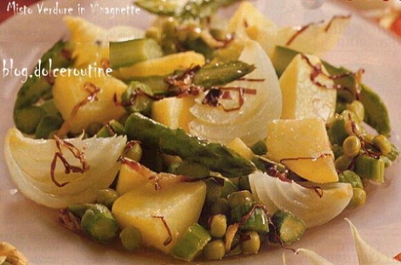 Misto di verdure in vinaigrette di radicchio
