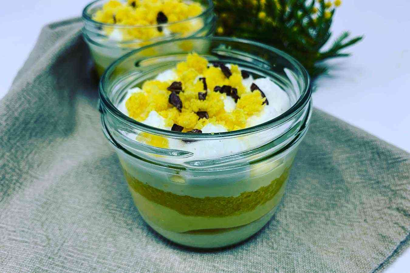 Monoporzioni di torta mimosa