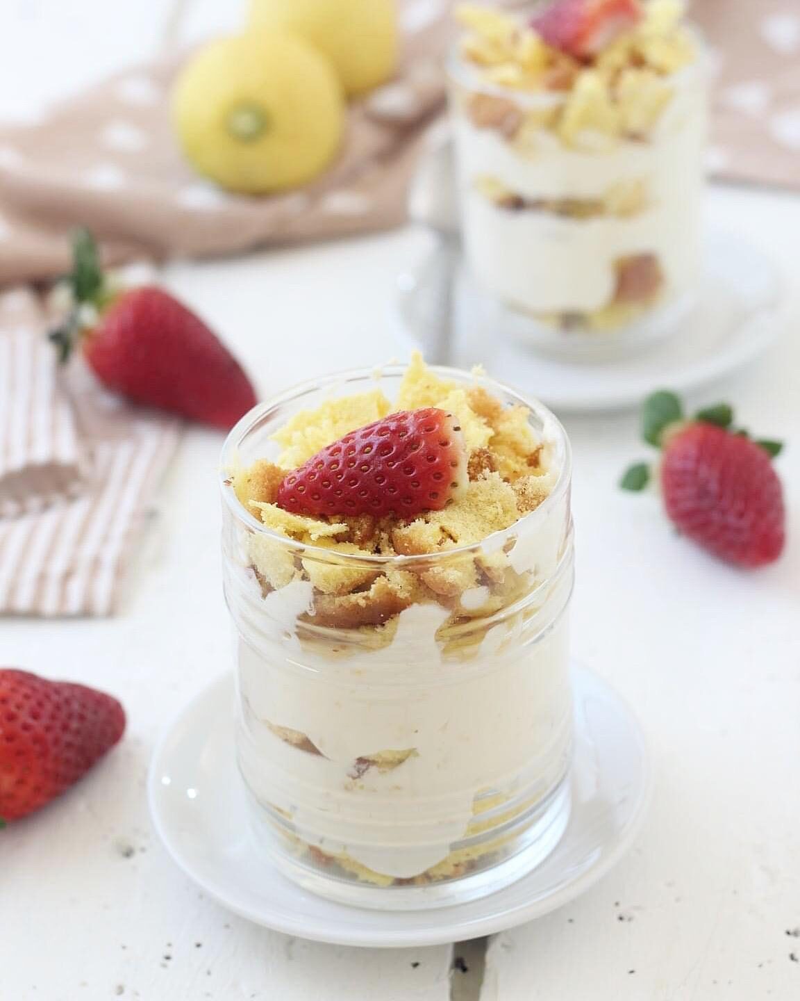 Monoporzioni tiramisù mimosa al limone