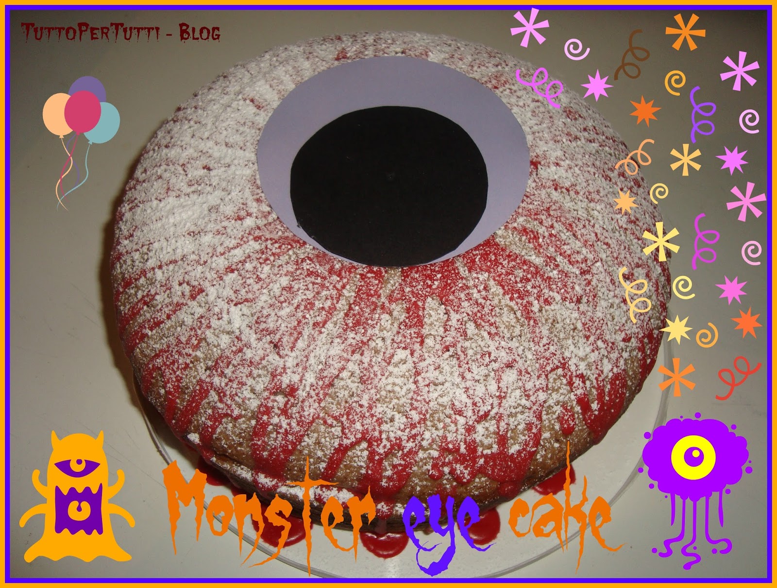 Monster eye cake – special halloween