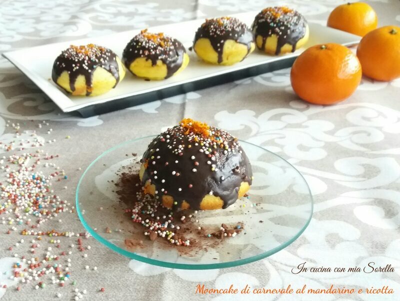 Mooncake di carnevale al mandarino e ricotta – ricetta di carnevale light