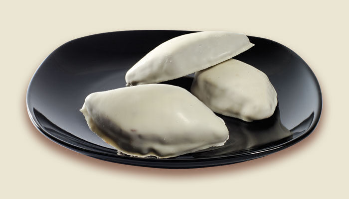 Mostaccioli di Natale al cioccolato bianco