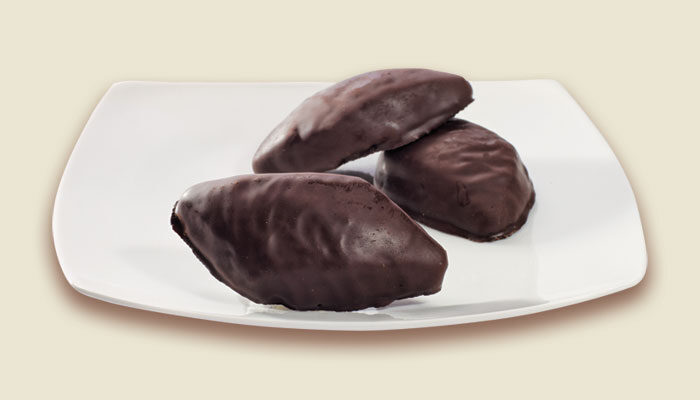 Mostaccioli di natale al cioccolato fondente