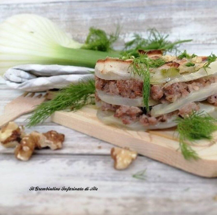 Moussaka bianca di finocchi
