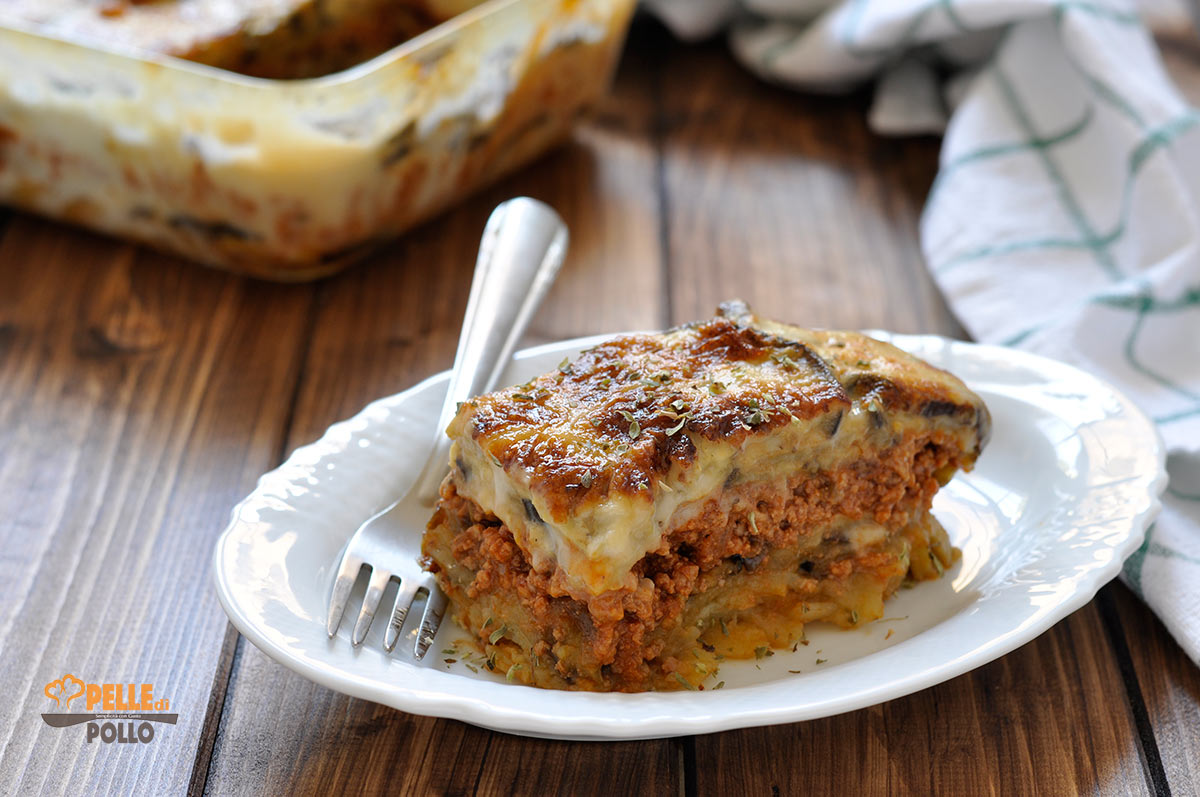 Moussaka greca con melanzane