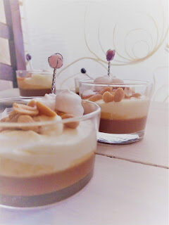 Mousse al cioccolato bianco e caramello